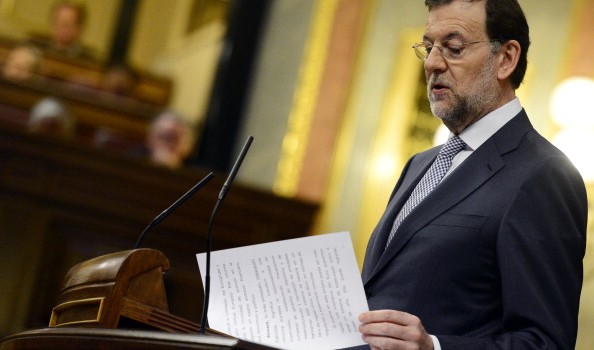 Primo ministro spagnolo Rajoy in Parlamento