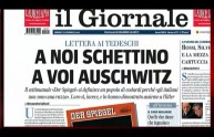 Il Giornale replica a Der Spiegel: "A noi Schettino, a voi Auschwitz"