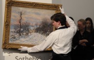 Paesaggio invernale di Monet venduto all'asta a prezzo record