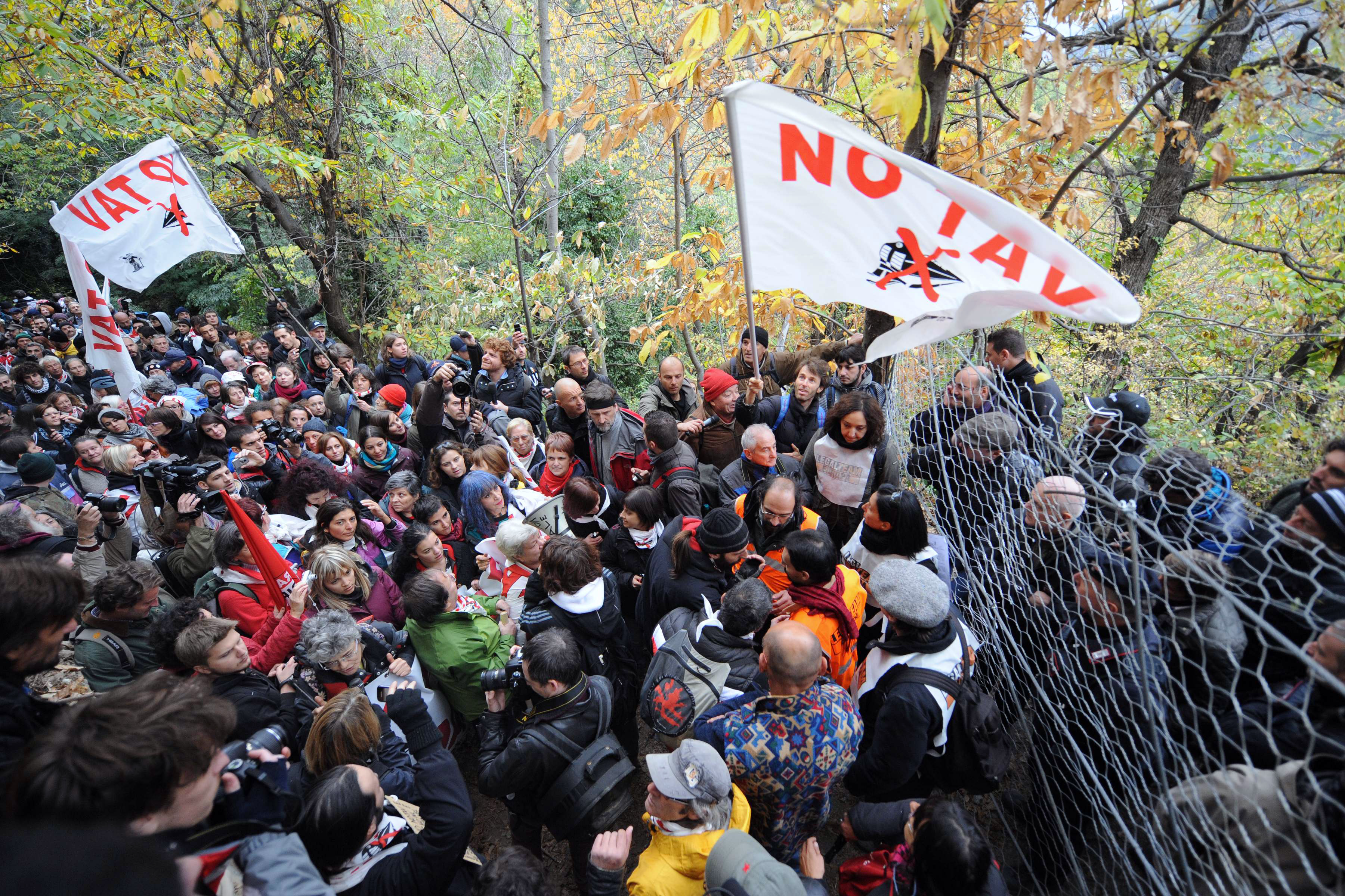 Manifestazione No Tav in Val di Susa