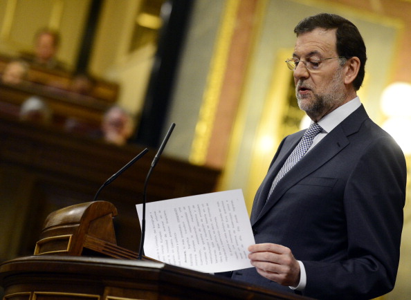 Primo ministro spagnolo Rajoy in Parlamento
