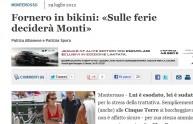 Fornero in bikini a Monterosso: "Spero che Monti ci dia le ferie"