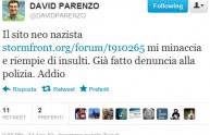  David Parenzo minacciato e insultato da Stormfront