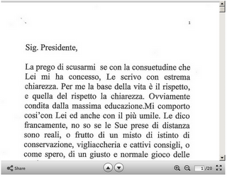 Testo lettera di Lavitola a Berlusconi