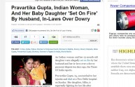Shock in India, uomo dà fuoco a moglie e figlia di 13 mesi