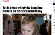 Beve whisky alla sua festa di compleanno: bimbo di 2 anni in ospedale