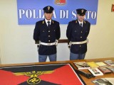 Materiale d'incitamento odio razziale sequestrato dalla Digos