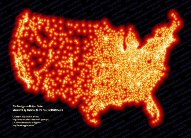Mappa dei McDonald's in USA