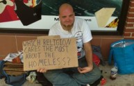 Il senzatetto che dimostra che gli atei sono più generosi