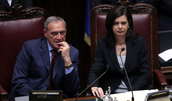 Laura Boldrini e Pietro Grasso