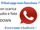 WhatsApp non scarica immagini