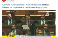 Crisi di governo, Giuseppe Conte rassegna le dimissioni al Colle