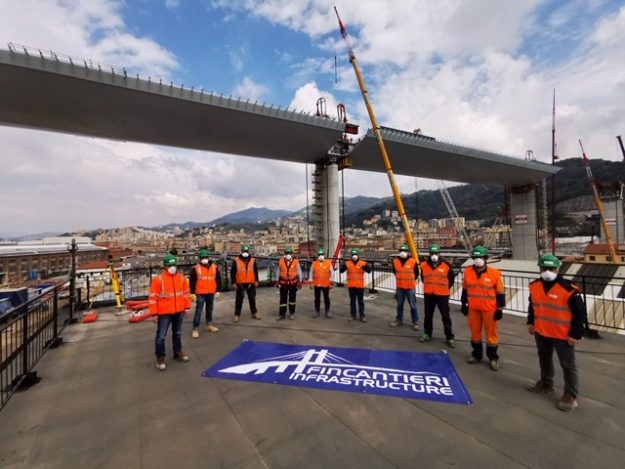 Bono Fincantieri  Ponte Genova maxi-campata Paese