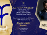 Allo Studio Legale Borrelli il prestigioso premio Le Fonti Awards 2020