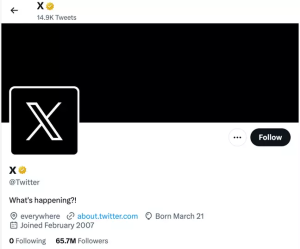 Twitter cambia icona e diventa una X